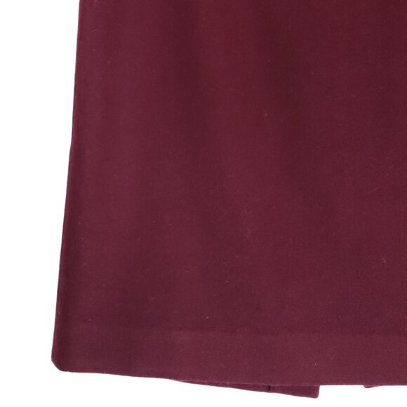 J Crew The Pencil Skirt 8 Burgundy Red Wool Skirt PERFECT FOR CHRISTMAS - Picture 2 of 10